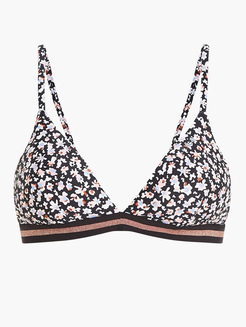 Protest Mixhera Flower Triangle Bikini Top Lotuspink-3